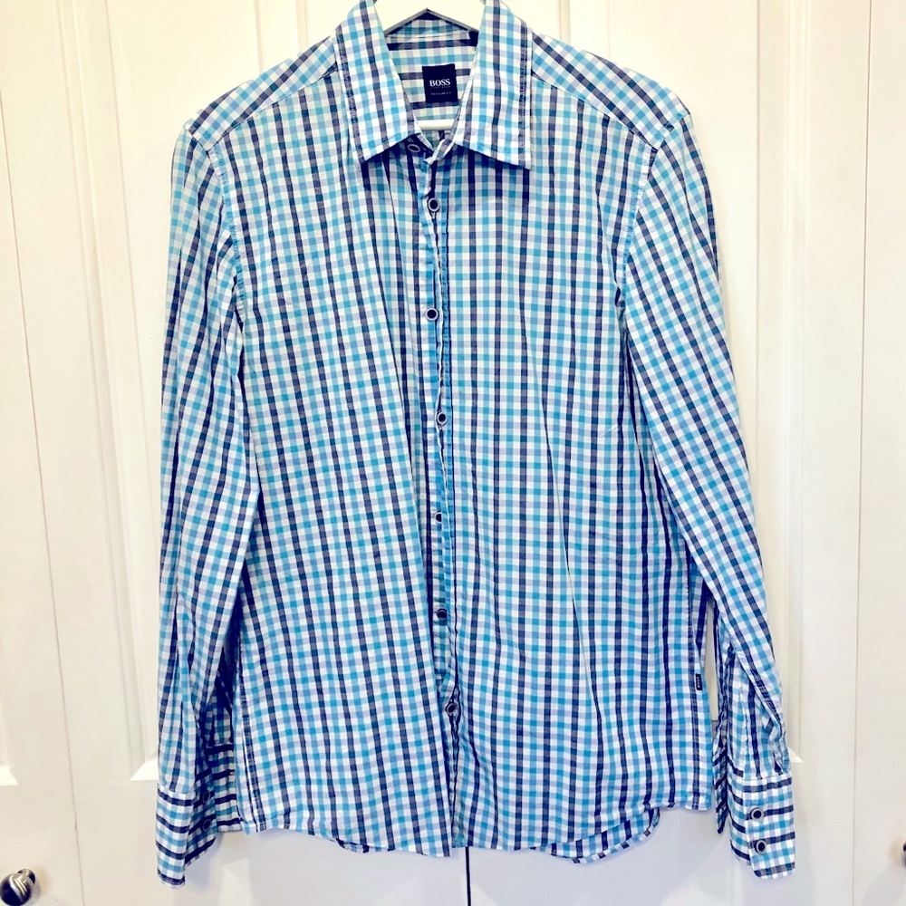 Boss Dress Shirt, EUC